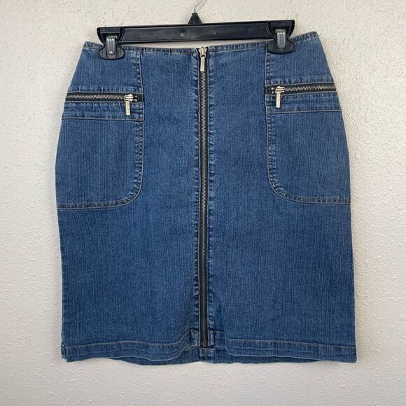 Georgiou Studio Denim Mini Skirt Size 6 EUC - Picture 1 of 3
